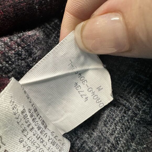 Pendleton Red Plaid Wool Flannel Pearl Snap Western Long Sleeve Size Medium Long - Picture 9 of 9